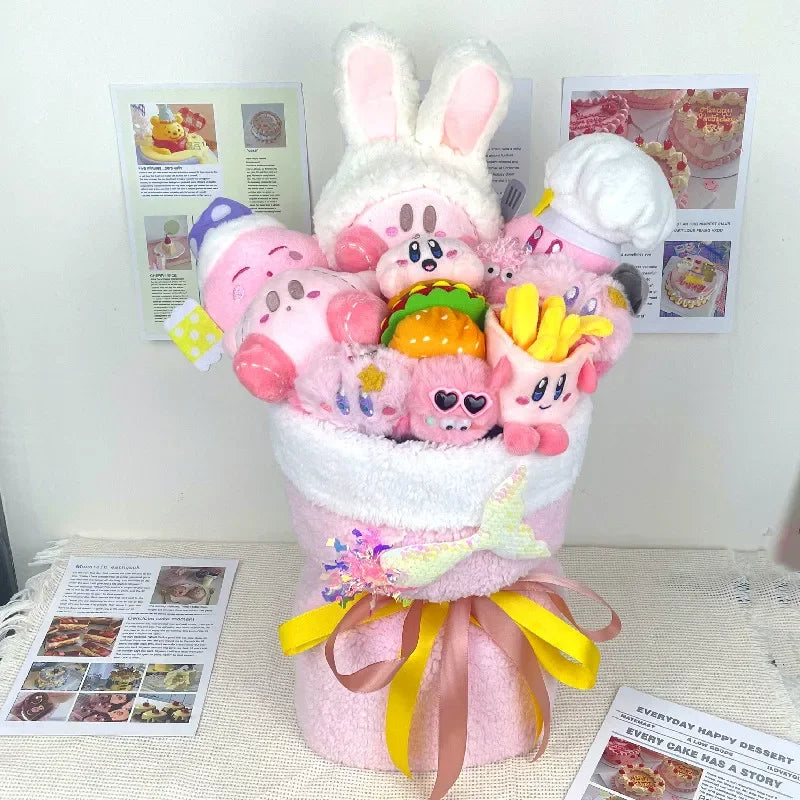 Pink Star Kirby Plush Bouquet 42x28cm (2) Anime - Tophatter Daily Deals