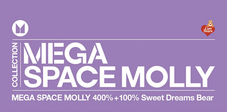 Genuine Pop Mart Mega Space Molly Figure 400%+100% Sweet Dream Bears Limited Edition Outer Space - Tophatter Daily Deals