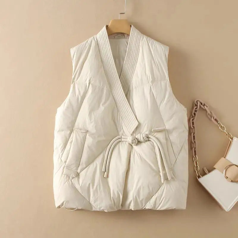 Insulating Womens Vest - Cropped Quilted, Streetwear - Tophatter Daily Deals