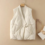 Insulating Womens Vest - Cropped Quilted, Streetwear - Tophatter Daily Deals