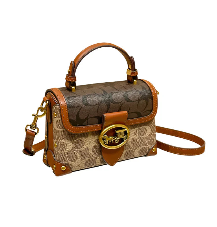 Womens Crossbody Box Bag Satchel with Flap Pocket Apparel & Accessories > Handbags, Wallet's & Cases > Handbags > Shoulder Bags - Tophatter Daily Deals