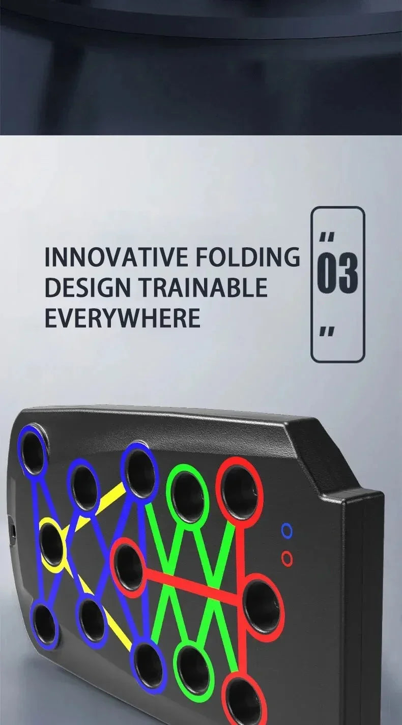 Push Up Board Foldable 28 Modes Home Workout Trainer - Tophatter Daily Deals
