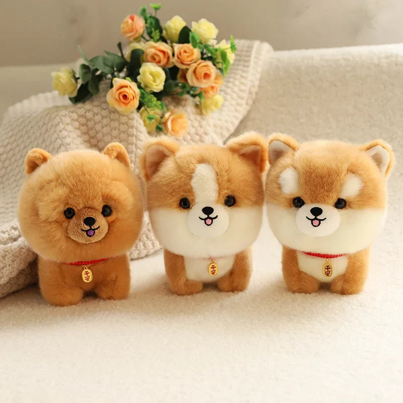 Corgi Dog Plush Toy Stuffed Animal Shiba inu ChowChow Yorkshire Bichon Husky Plush Animals - Tophatter Daily Deals