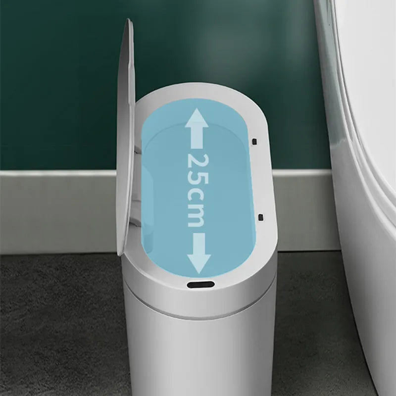 Sensor Trash Can Touchless 8L Kitchen Bathroom Bin Compact - Tophatter Daily Deals