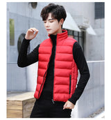 Insulating Men's Puffer Vest - Quilted Cotton Blend, Winter - Tophatter Daily Deals