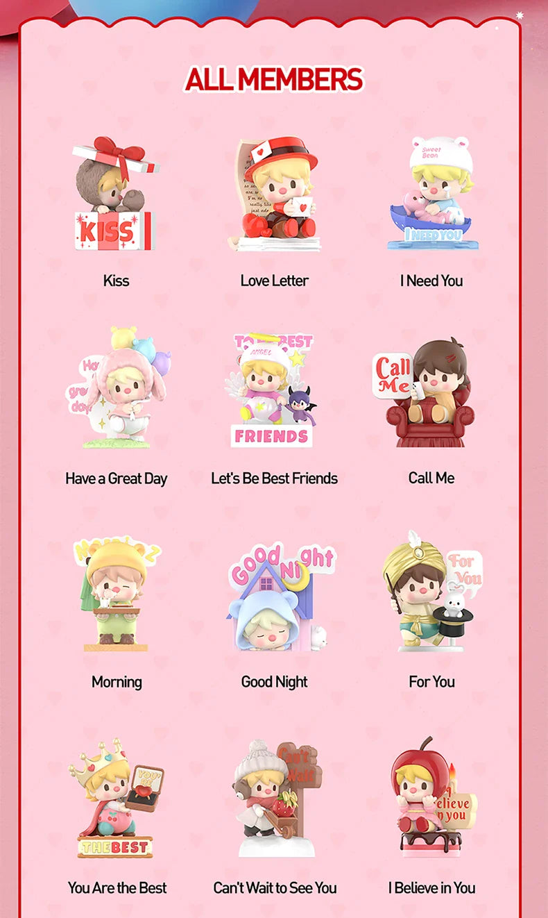 Genuine Pop Mart Sweet Bean The Language of Love Series Blind Box Figure Animals - Tophatter Daily Deals