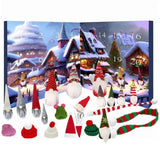 Gnome Advent Calendar Plush Set Christmas Decor 2025 Style A-1Set - Tophatter Daily Deals