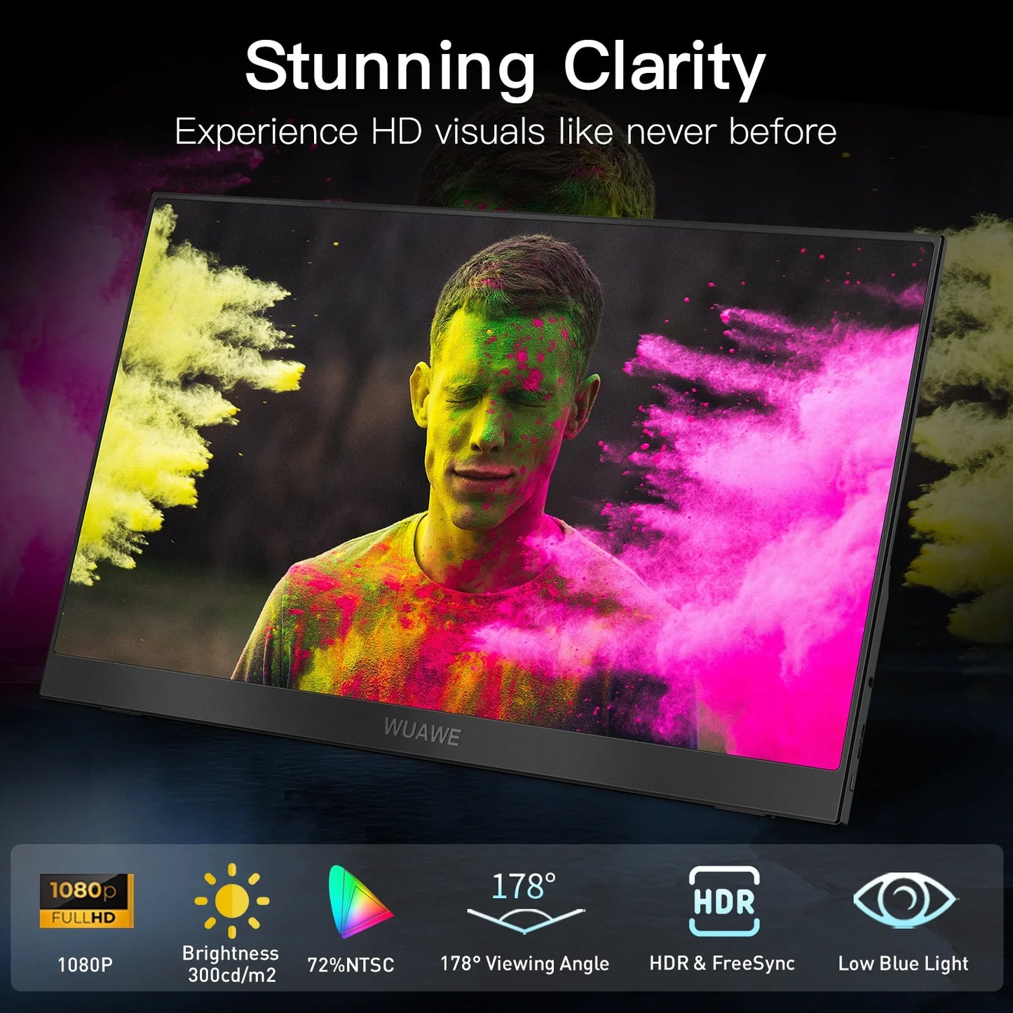 15.6 Inch Portable Monitor USB C HDMI HDR Travel Screen - Tophatter Daily Deals