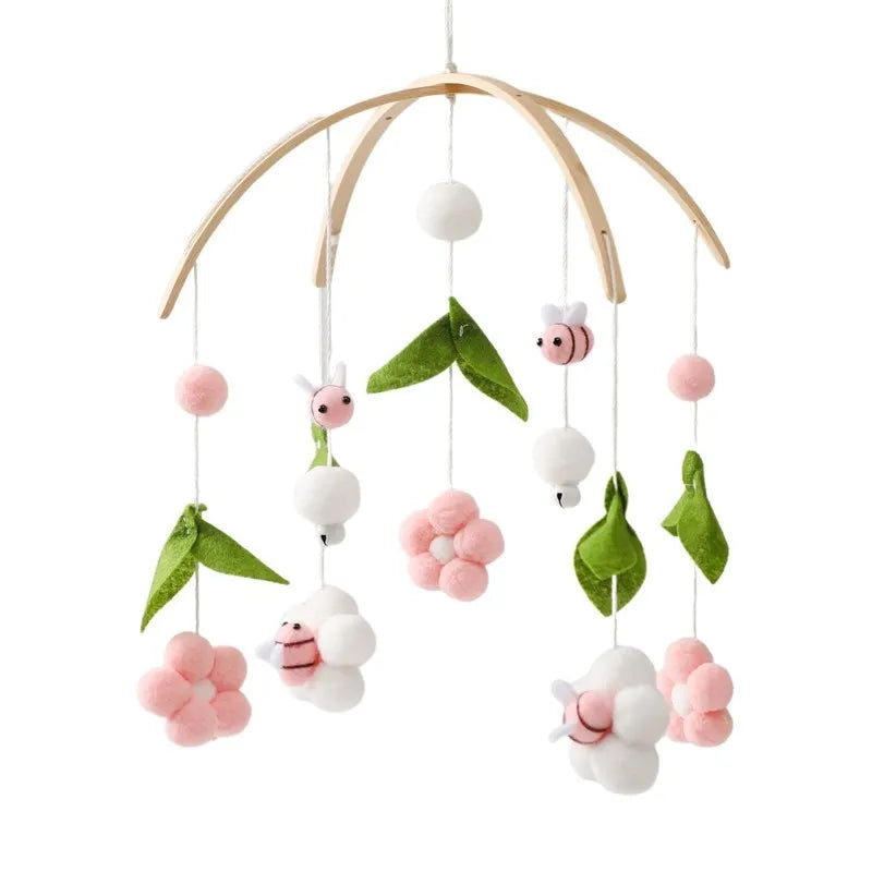 Wooden Baby Mobile With Music Box Newborn Sensory Toys B - Tophatter Daily Deals