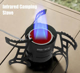 2600W Infrared Camping Stove Black Camp Cooking - Tophatter Daily Deals