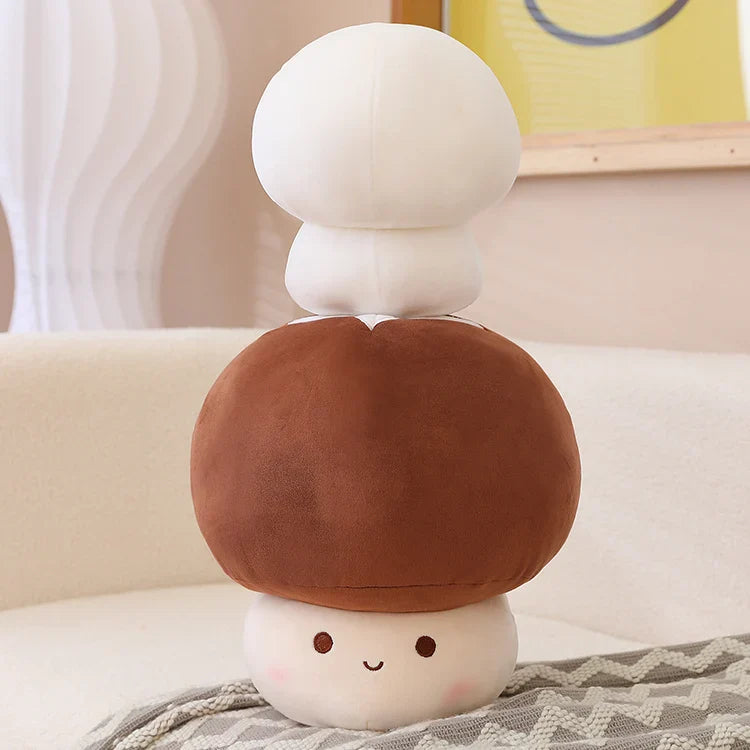 Mushroom Plush Toy Shiitake Mushroom Super Mario Level Up Food - Tophatter Daily Deals