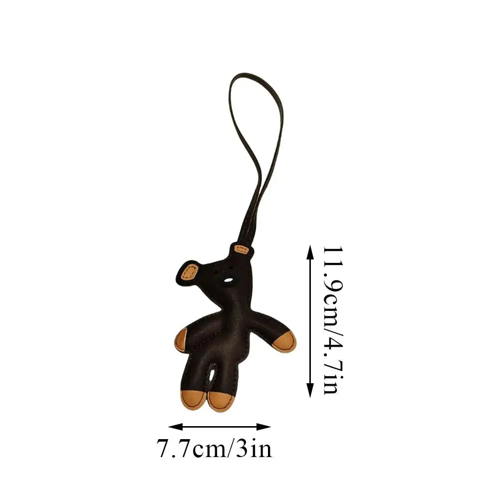 Bear Keychain PU Leather Mini Bag Charm Cute Gift Accessory - Tophatter Daily Deals