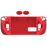 Steam Deck OLED Silicone Case With Button Caps Grip Red - Tophatter Daily Deals
