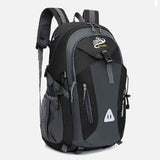 Outdoor Backpack Camping with Earphone Hole Black Backpacks - Tophatter Daily Deals