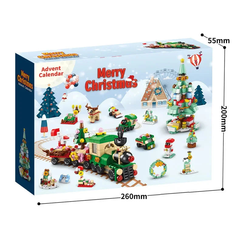 Christmas Building Blocks Advent Calendar DIY Kit Kids 8972-4 - Tophatter Daily Deals