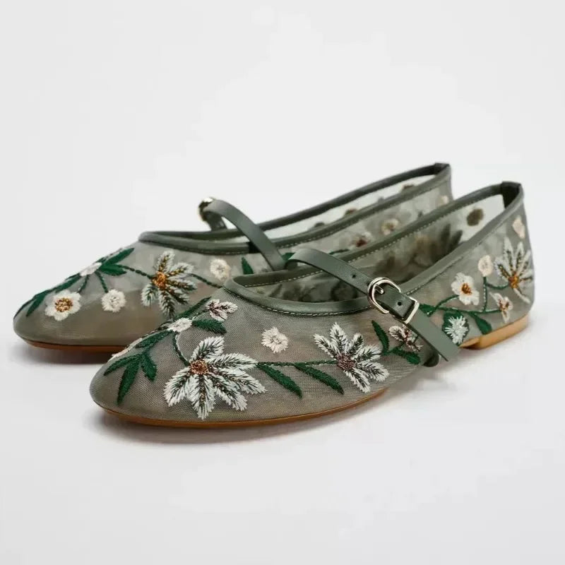 Breathable Womens Ballet Flats - Mary Jane, Mesh, Summer - Tophatter Daily Deals
