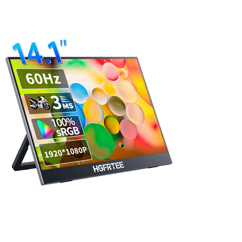 Portable 14.1 Inch 1080P IPS Gaming Monitor With Stand - Tophatter Daily Deals