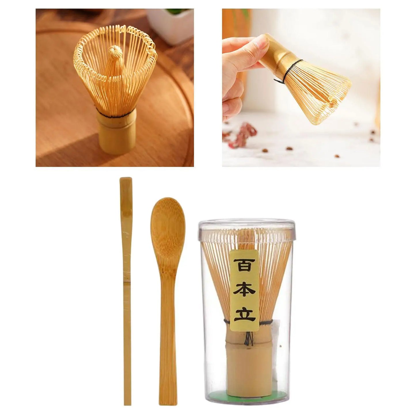 Bamboo Matcha Whisk Starter Kit Ceremonial Tea Eco Gift - Tophatter Daily Deals