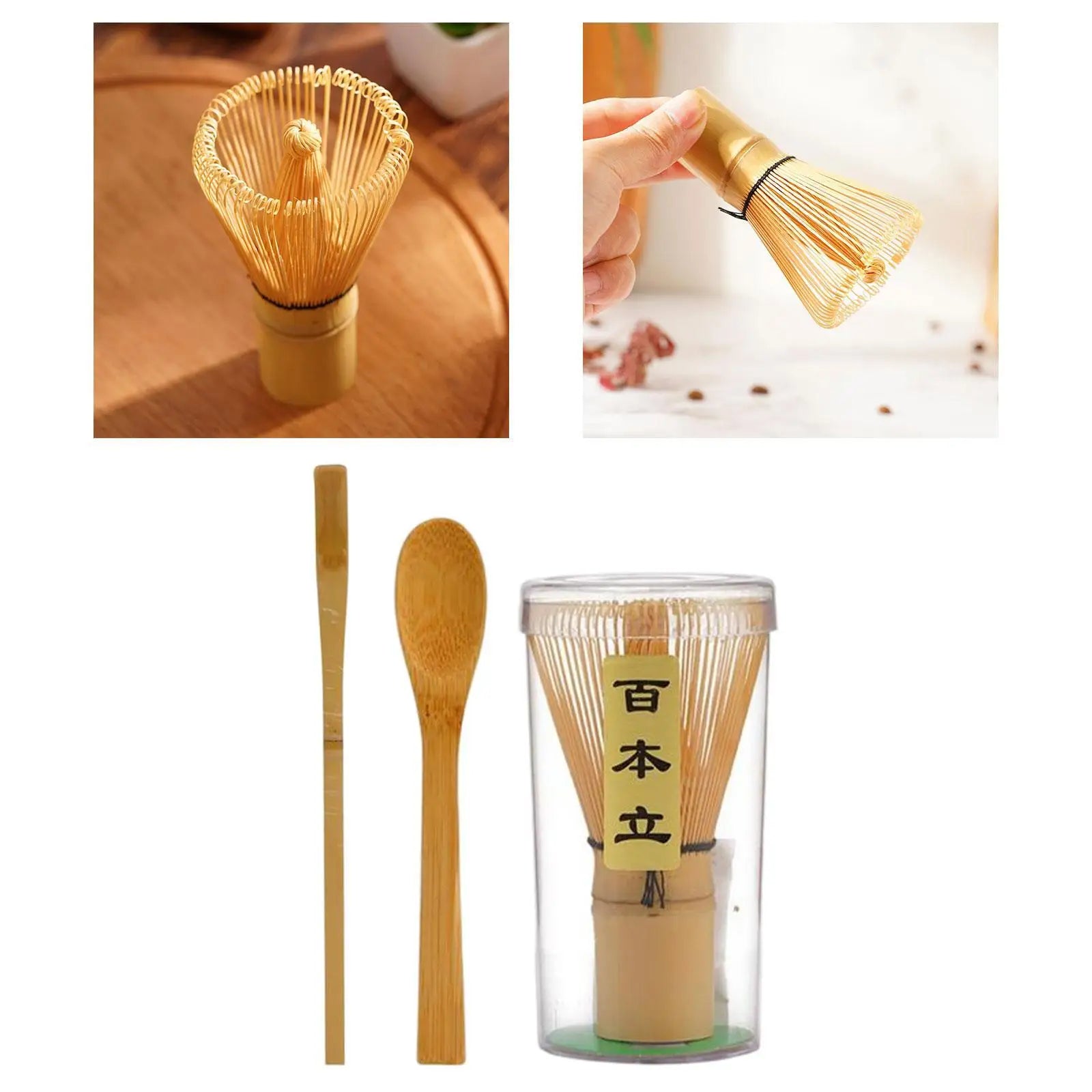Bamboo Matcha Whisk Starter Kit Ceremonial Tea Eco Gift - Tophatter Daily Deals