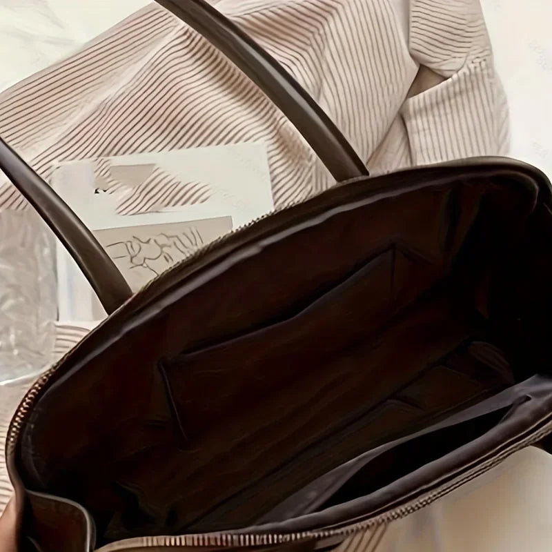 Baguette Shoulder Bag Large Pillow Style (Coffee) Apparel & Accessories > Handbags, Wallet's & Cases > Handbags - Tophatter Daily Deals