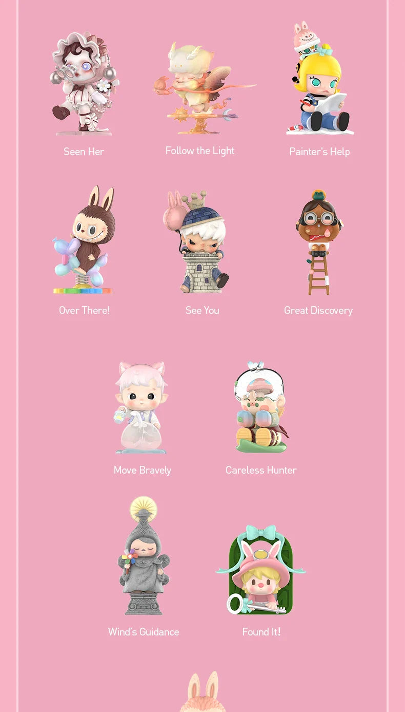 Genuine Finding Mokoko Labubu Series Figures 1pc/10pcs Blind Box Mythical - Tophatter Daily Deals