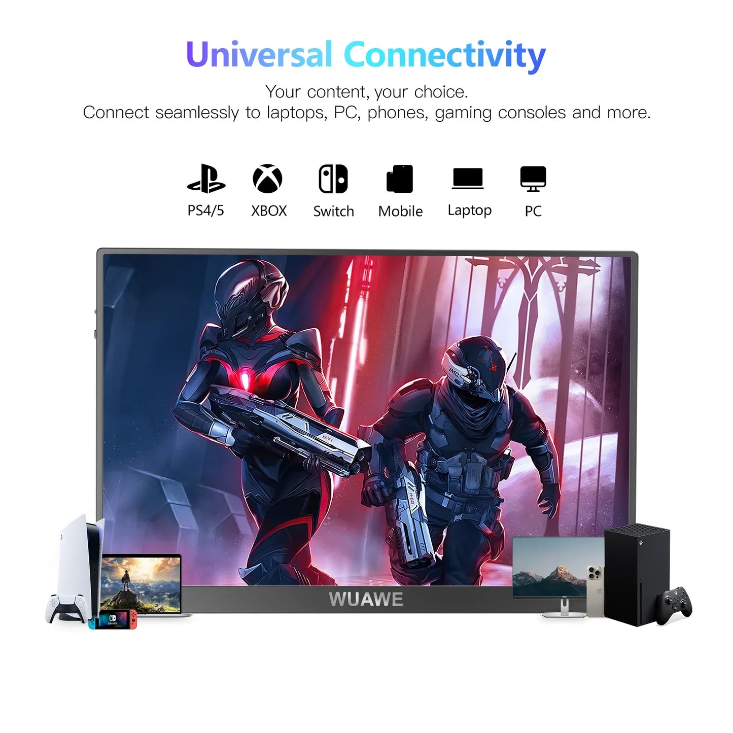 16 Inch 120Hz Portable Monitor 1920x1200 HDR Holiday Gift - Tophatter Daily Deals