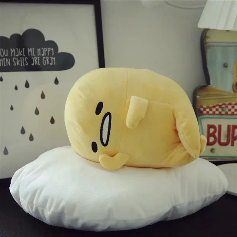 Sanrio Gudetama Plush Pillow Relaxing (40cm) Food - Tophatter Daily Deals