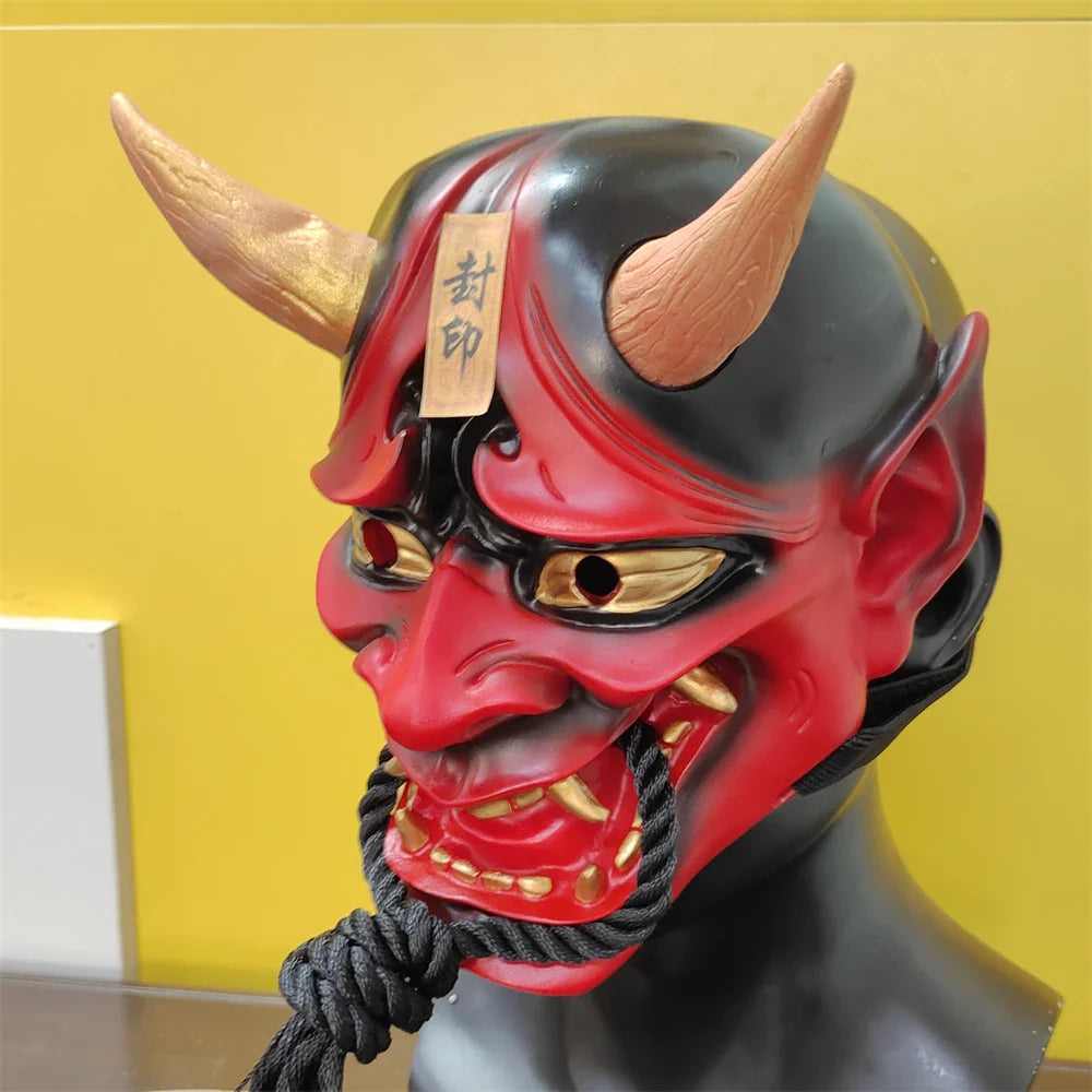 Horror Hannya Mask Resin Demon Cosplay Halloween 2025 - Tophatter Daily Deals