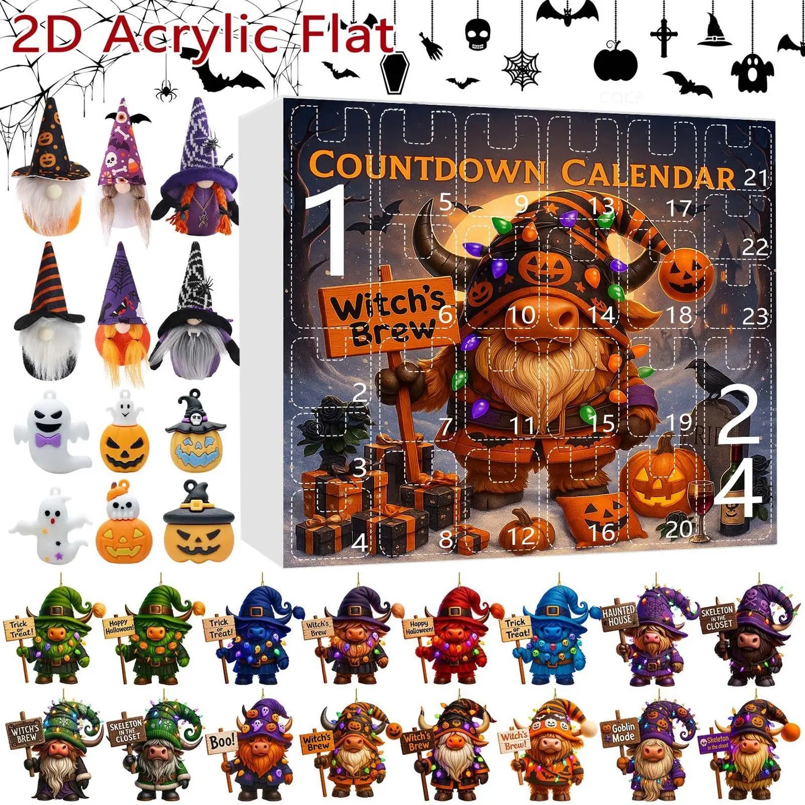 Halloween Gnome Advent Calendar Plush Countdown 2025 - Tophatter Daily Deals