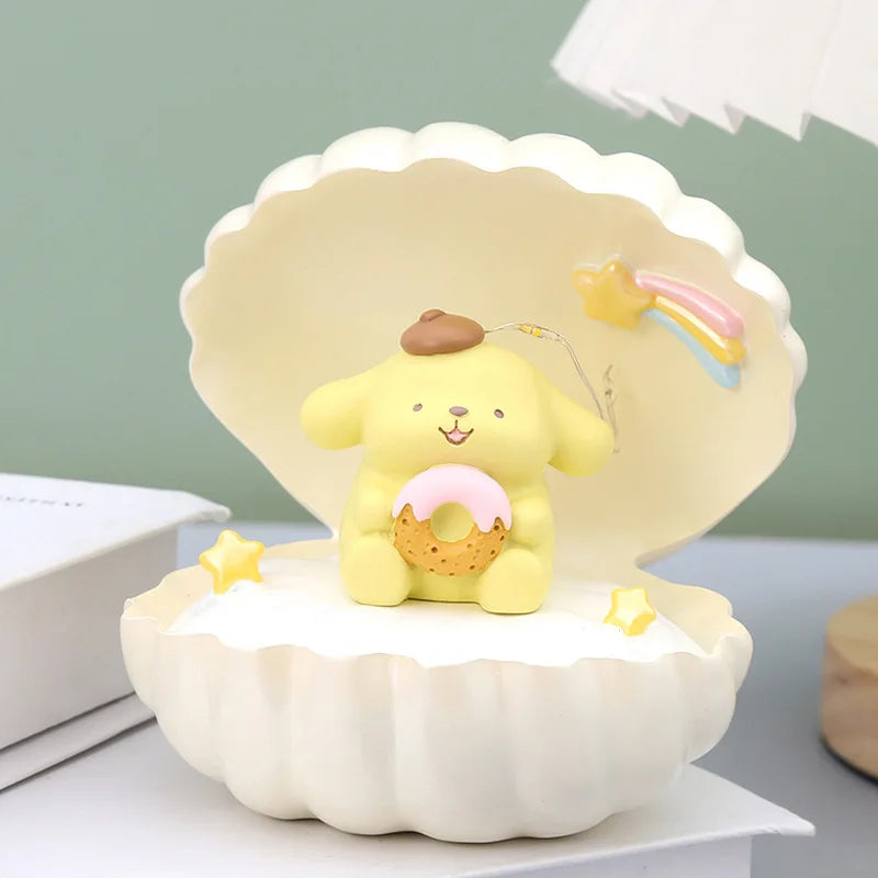 Sanrio Kuromi Cinnamoroll My Melody LED Shell Night Light Lamp Pompompurin Anime - Tophatter Daily Deals