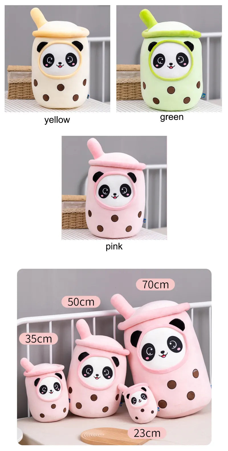 Cute Bubble Tea Plush Toy Stuffed Milk Tea Soft Boba Fruit Tea Cup Plushie Food - Tophatter Daily Deals