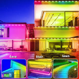 LED Eaves Lights Waterproof Remote Controlled Outdoor - Tophatter Daily Deals