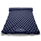 Double Sleeping Pad Inflatable Camping Navy Blue Camping & Hiking - Tophatter Daily Deals