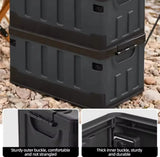 Foldable Camping Storage Box Waterproof Black Camp Furniture - Tophatter Daily Deals