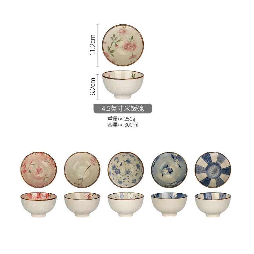 Japanese Ceramic Bowl Set 6pc Microwave Safe Gift Box - Tophatter Daily Deals