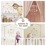 Hot Air Balloon Crib Mobile Newborn Sensory Toys Soothing - Tophatter Daily Deals