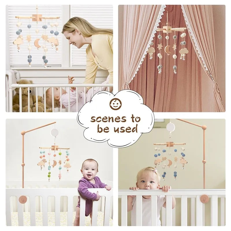 Hot Air Balloon Crib Mobile Newborn Sensory Toys Soothing - Tophatter Daily Deals
