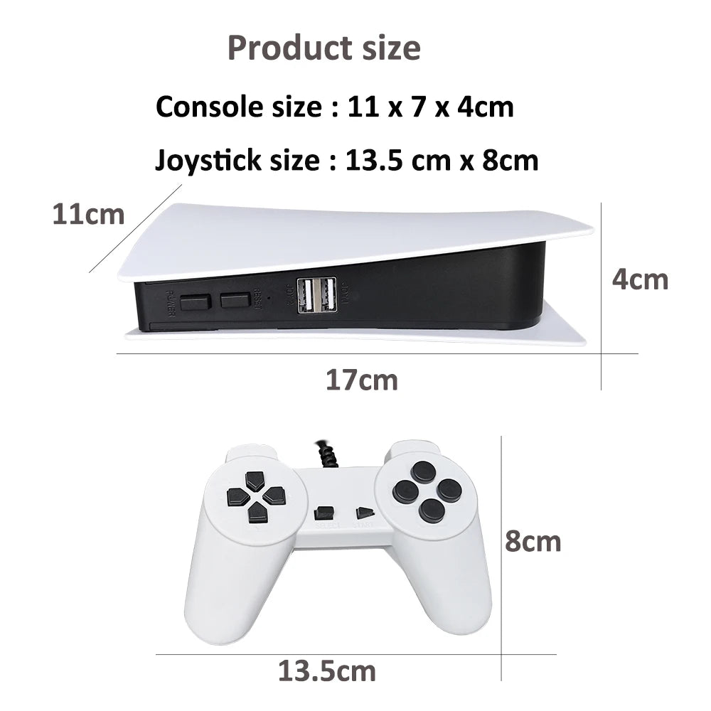 Game Station 5 Video Game Console With 200 Classic Game 8 Bit TV Consola Retro Handheld Kids USB Wired Gaming Player AV Output Video Game Consoles - Tophatter Daily Deals