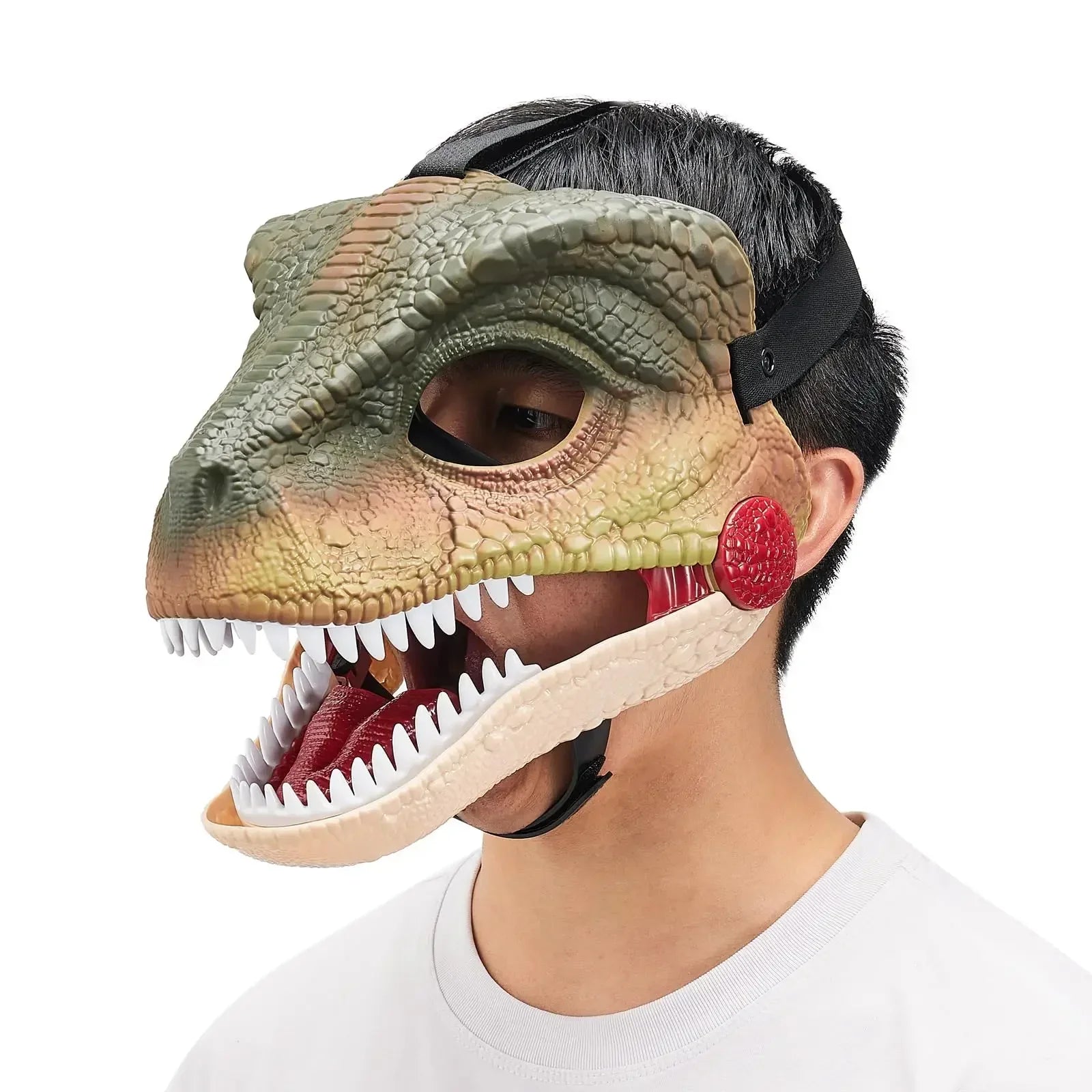 Dinosaur Mask Movable Jaw Cosplay Prop Halloween 2025 A-Mask - Tophatter Daily Deals