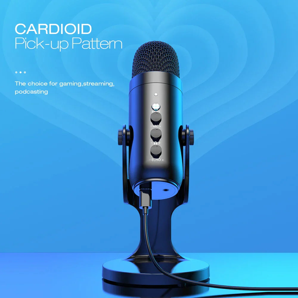 USB Condenser Microphone Desktop Mic For Streaming Podcast - Tophatter Daily Deals