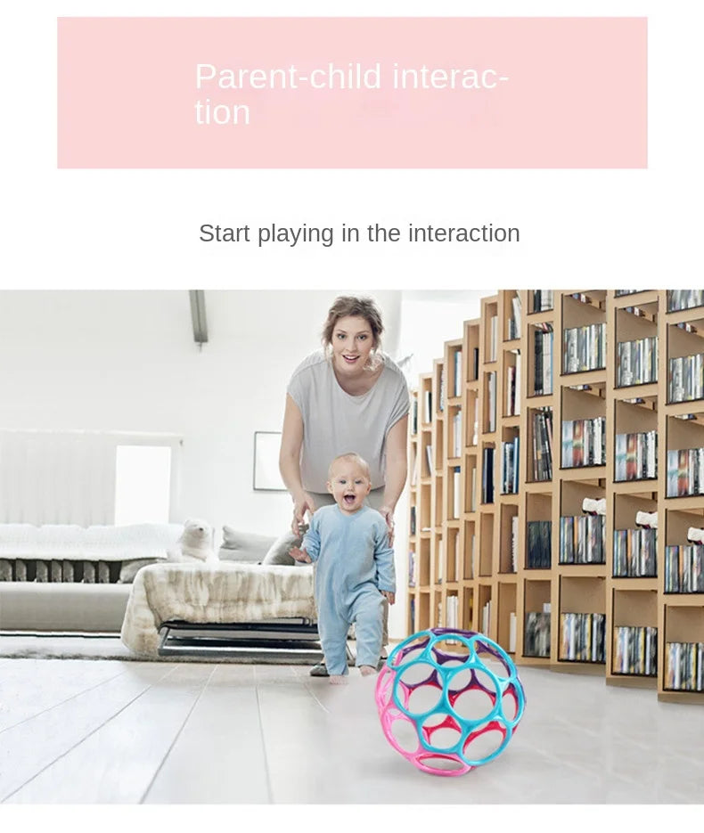 Baby Rattle Teether Ball Newborn Sensory Toys Soft Safe - Tophatter Daily Deals