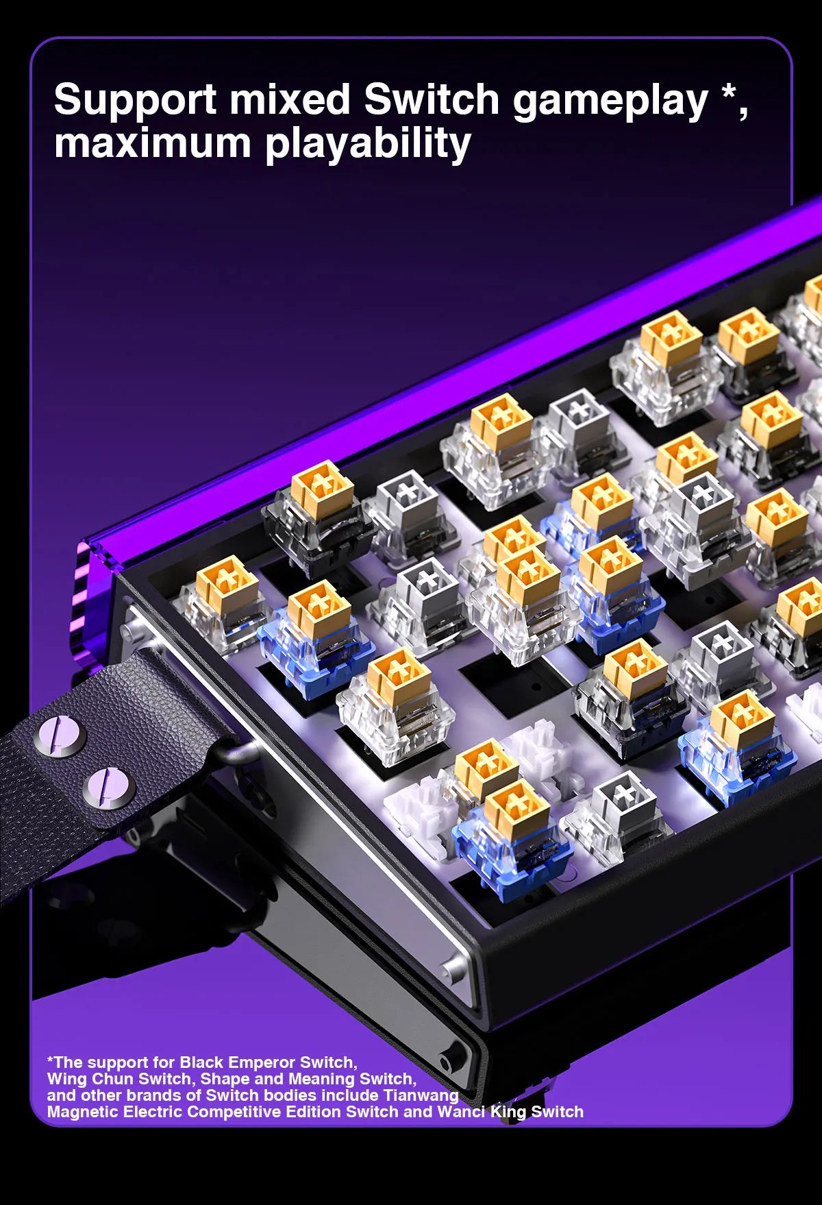 Mechanical Gaming Keyboard 68 Key RGB Compact Esports - Tophatter Daily Deals