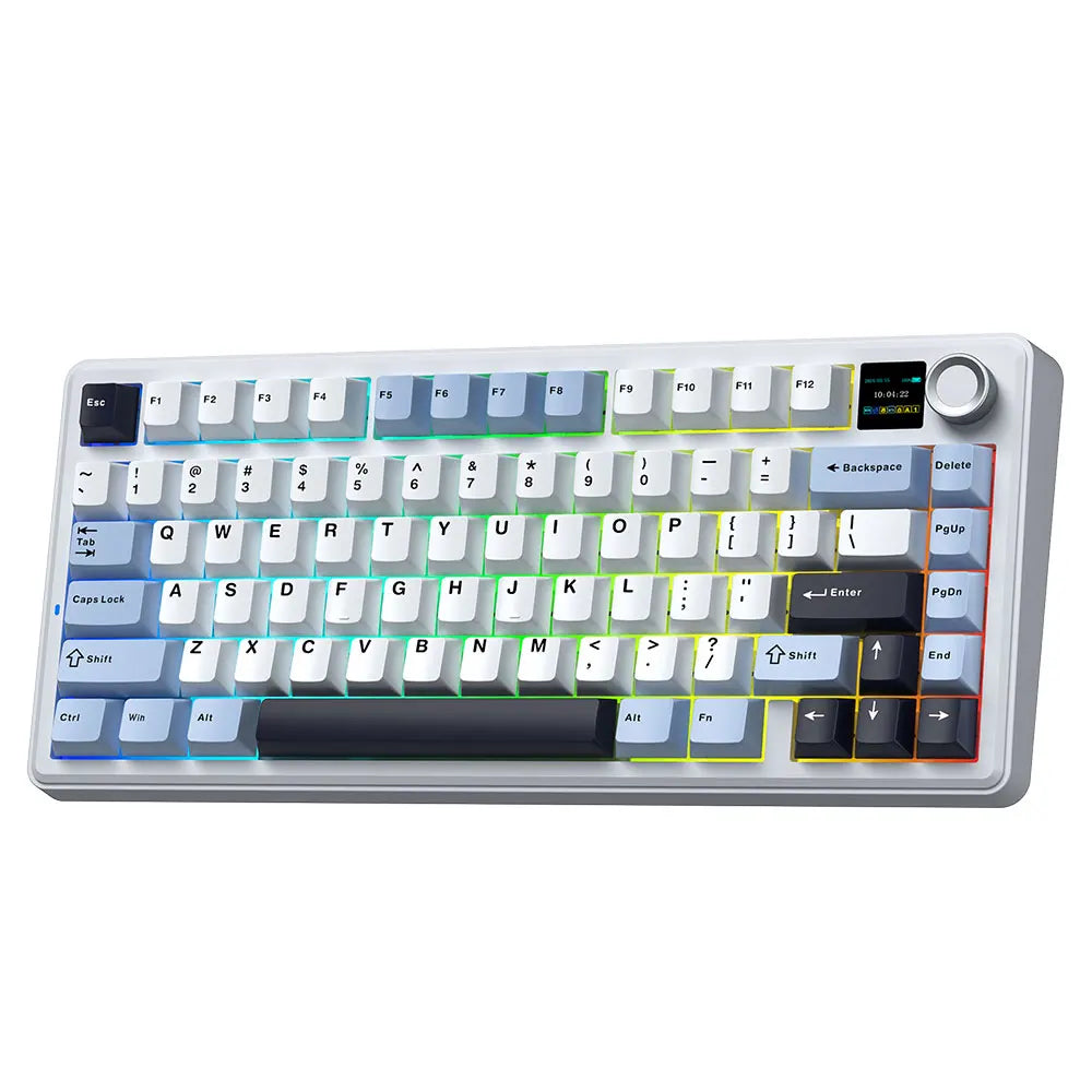Gaming Mechanical Keyboard 75% Hot Swap RGB TFT Wireless - Tophatter Daily Deals