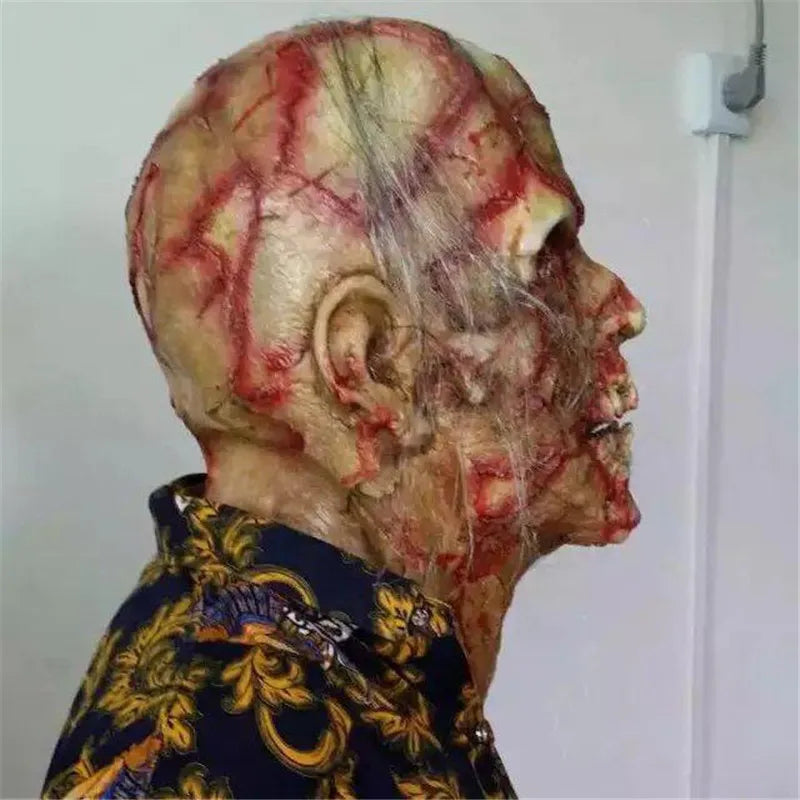 Zombie Mask Latex Full Face Horror Mask Halloween2025 Scary - Tophatter Daily Deals