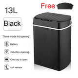 Smart Sensor Trash Can Rectangular Kitchen Bathroom 13-black - Tophatter Daily Deals