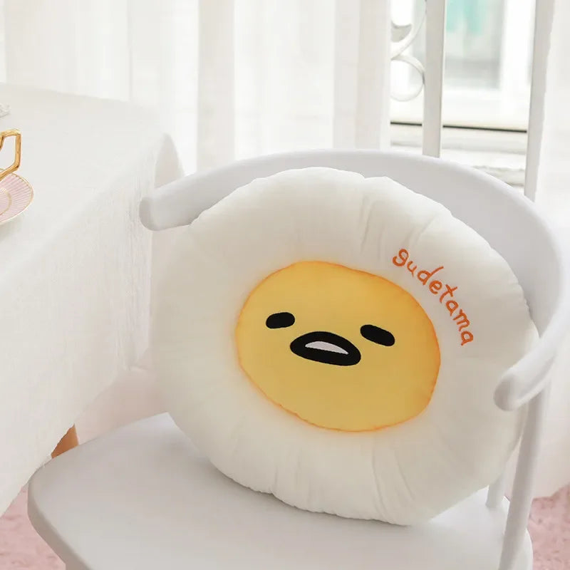 Sanrio Gudetama Plush Pillow Cushion (40cm) Food - Tophatter Daily Deals