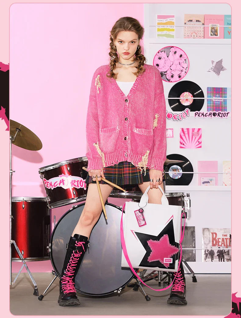 Genuine Pop Mart Peach Riot Rush Hour Series - Shoulder Bag Outer Space - Tophatter Daily Deals