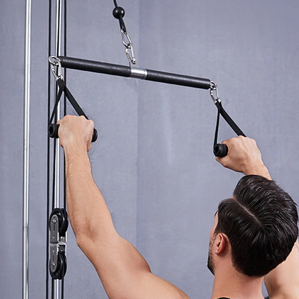 Tricep Rope Pulldown Attachment Black Fitness - Tophatter Daily Deals