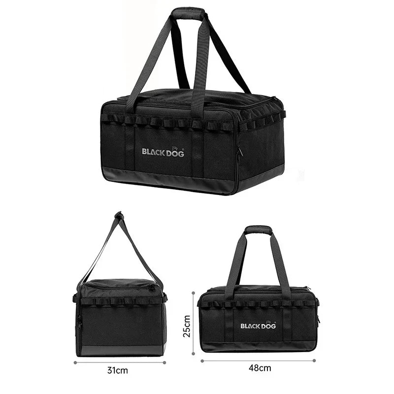 30L Camping Storage Bag Heavy-Duty Gear Black Duffel Bags - Tophatter Daily Deals