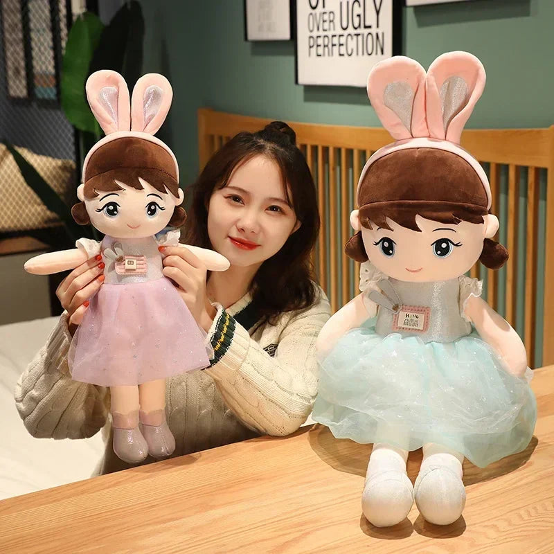 Kawaii Plush Girl Dolls with Rabbit Ears Mythical - Tophatter Daily Deals